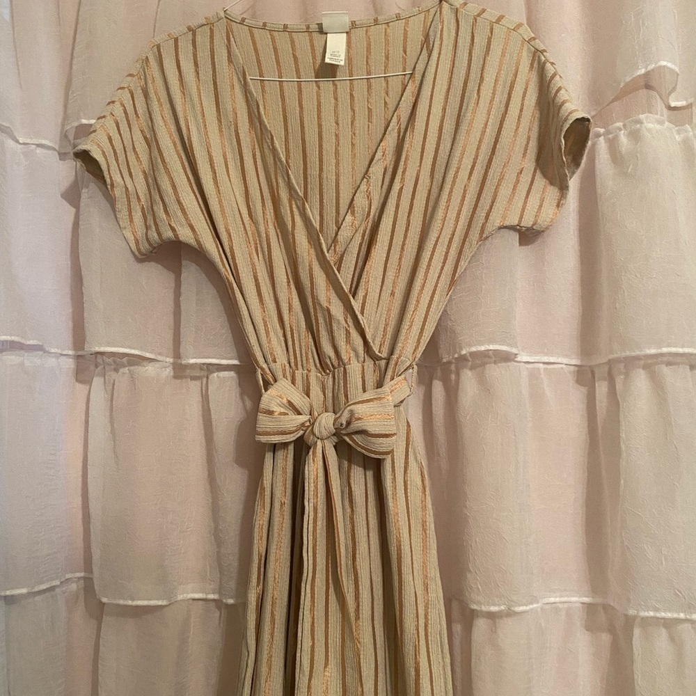 Beige and rose gold romper